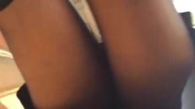 Turkish Mall Upskirt Black Pantyhose