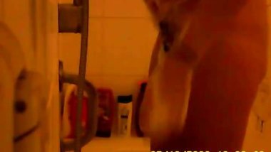 College girl spied on in shower