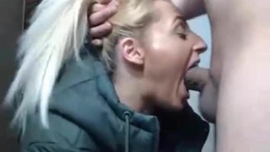 19yo blonde facefucked and fucked