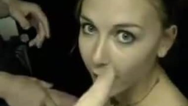 Teen loves to suck cock in front of friends