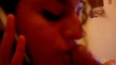 arab blowjob while on phone with boyfiend