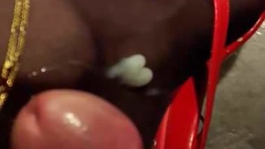 Feet in Nylons soaked in Cum and Piss