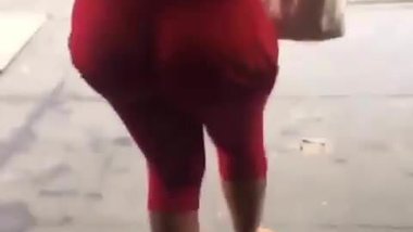 Horny big ass in tight pants