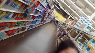 Candid voyeur teen spandex in Walmart